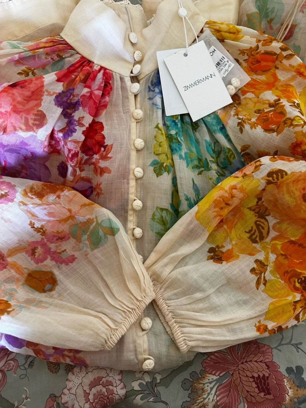 NWT $795 Zimmermann Raie Lantern Minidress
Size AU OP, US 2P - Picture 14 of 17